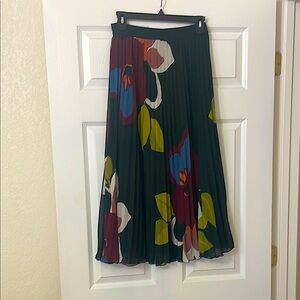 Floral Pleated Skirt - Multicolor